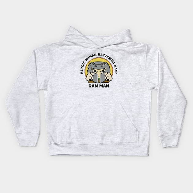 Adorable Ram Man He Man Toy 1980 Kids Hoodie by Chris Nixt